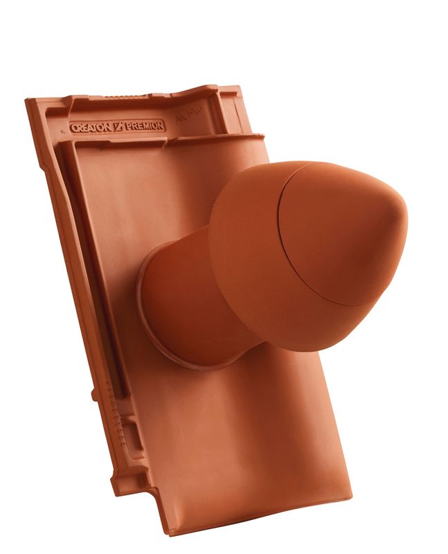 PRE SIGNUM keramički odvod ventilacije DN 100 mm sa navojnim poklopcem, uklj. adapter za priključak ispod krova i savitljivo crevo