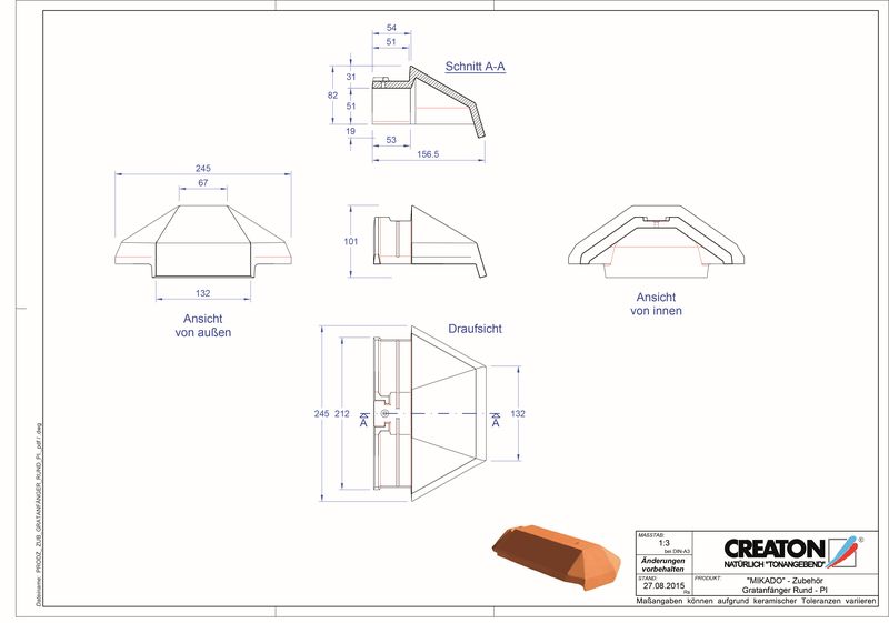 CAD datoteka proizvoda asortiman dodatne opreme za GREBEN GRATA-PI-rund