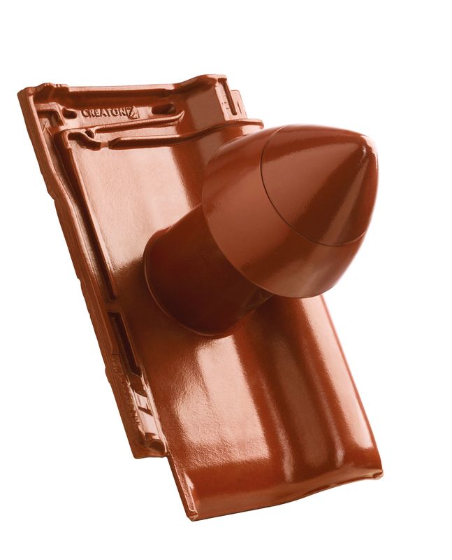 TIT SIGNUM keramički odvod ventilacije DN 100 mm sa navojnim poklopcem, uklj. adapter za priključak ispod krova i savitljivo crevo