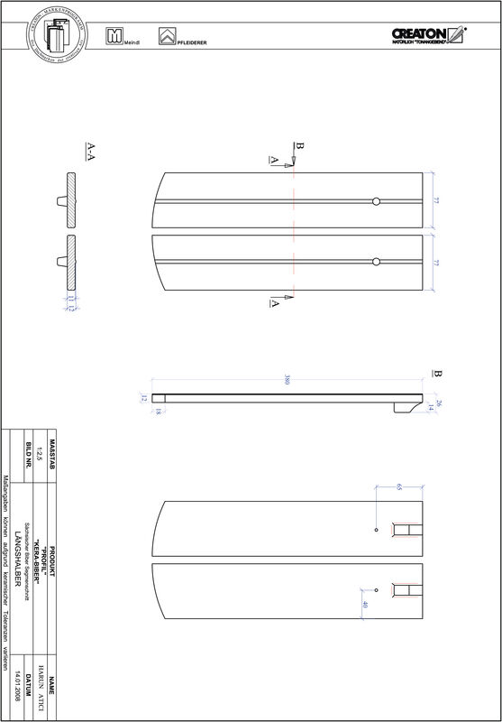 CAD datoteka proizvoda PROFIL segmentni kroj KERA-SAECHS-15-CM-LH