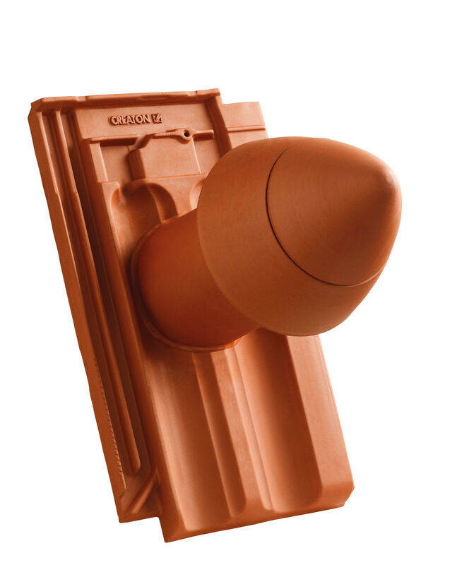 RAT HÖN SIGNUM keramički odvod ventilacije DN 100 mm sa navojnim poklopcem, uklj. adapter za priključak ispod krova i savitljivo crevo