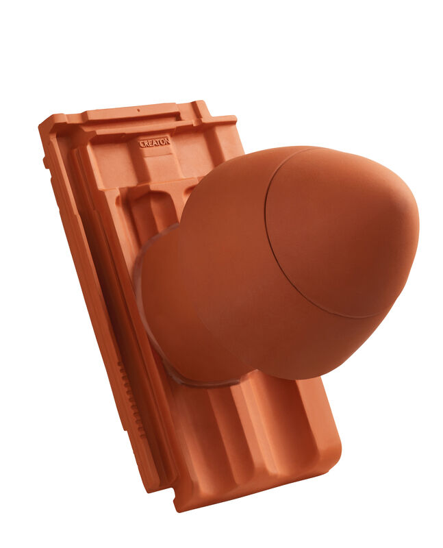 RUS SIGNUM keramički odvod ventilacije DN 125 mm sa uklonjivim poklopcem, uklj. adapter za priključak ispod krova i savitljivo crevo