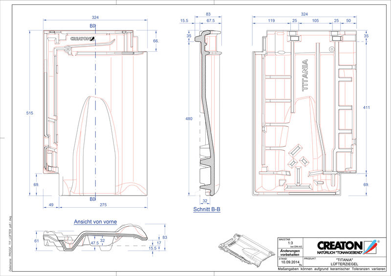 CAD datoteka proizvoda TITANIA ventilacioni crep LUEFTZ