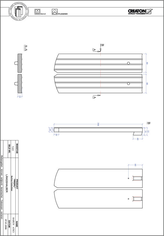 CAD datoteka proizvoda PROFIL segmentni kroj BKBI-LH