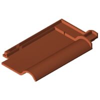 Product BIM model LOD 400 FUTURA red glazed Clay tile