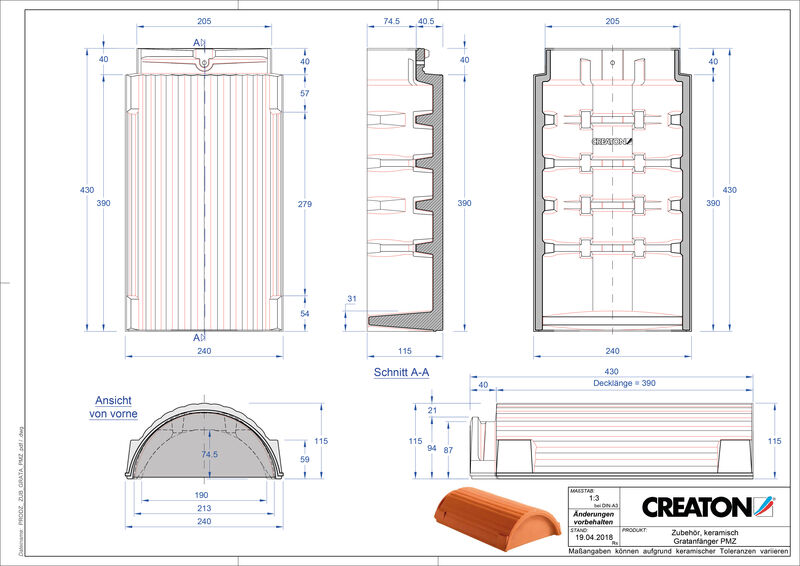 CAD datoteka proizvoda asortiman dodatne opreme za GREBEN GRATA-PMZ