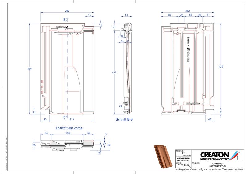 CAD datoteka proizvoda CANTUS ventilacioni crep LUEFTZ