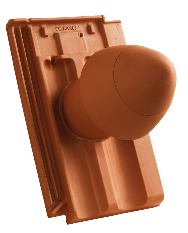 RAP SIGNUM keramički odvod ventilacije DN 125 mm sa uklonjivim poklopcem, uklj. adapter za priključak ispod krova i savitljivo crevo