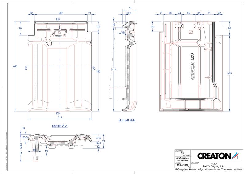 CAD datoteka proizvoda MZ3 grebeni spojni ventilator, ivični levi FALOGL